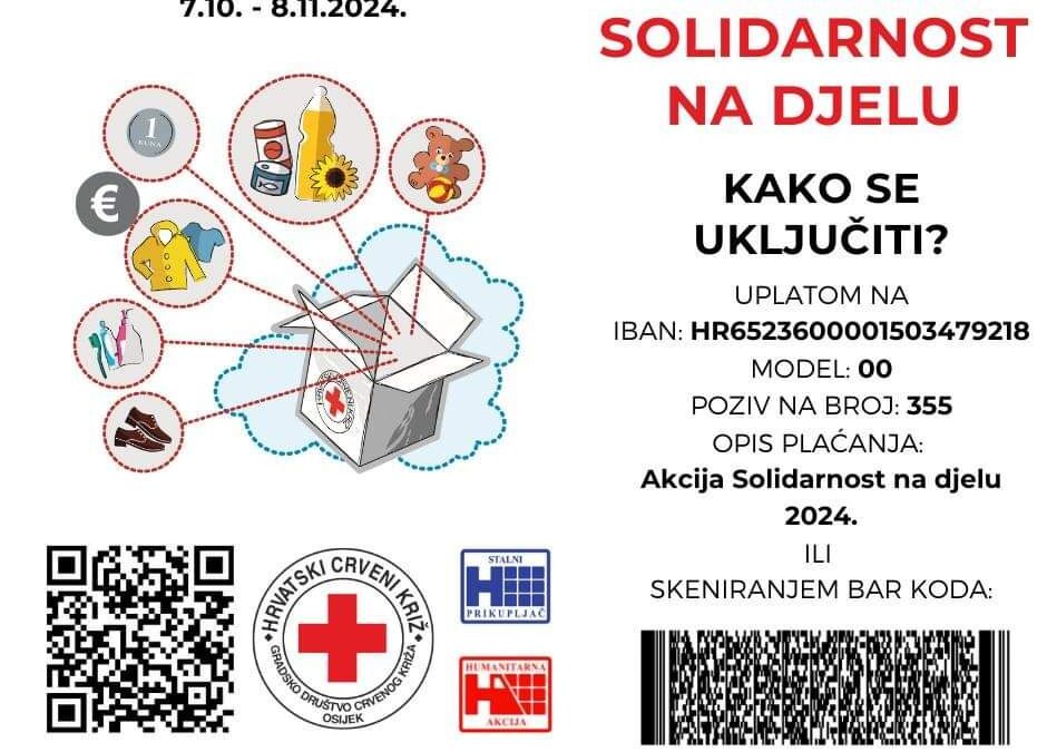 Akcija Hrvatskog crvenog križa “Solidarnost na djelu”